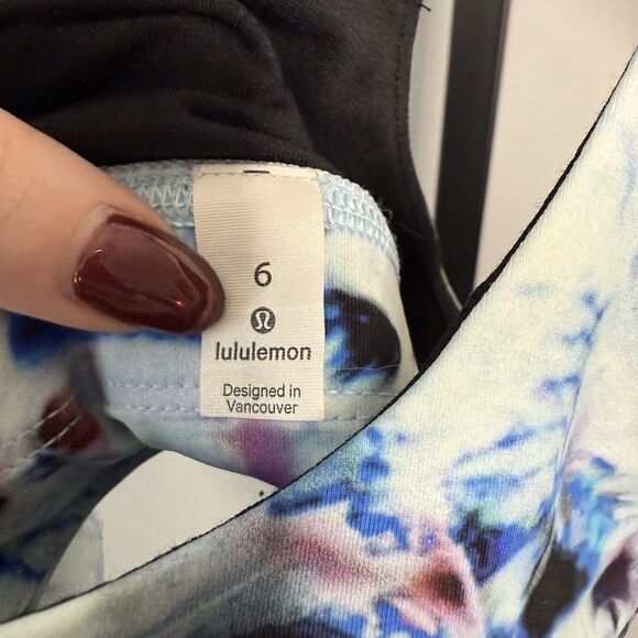 Lululemon Mind Over Miles Sports Bra Racerback Strappy Exposure Multi Size 6 - Picture 4 of 4